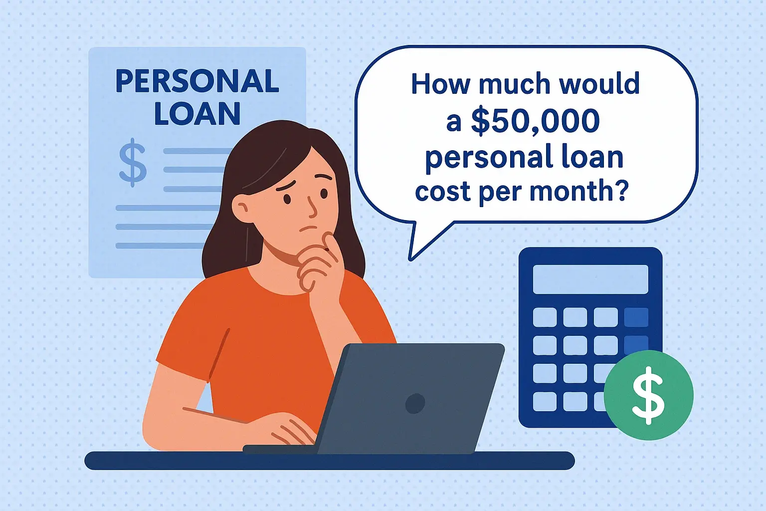 How much would a $5000 loan cost per month?