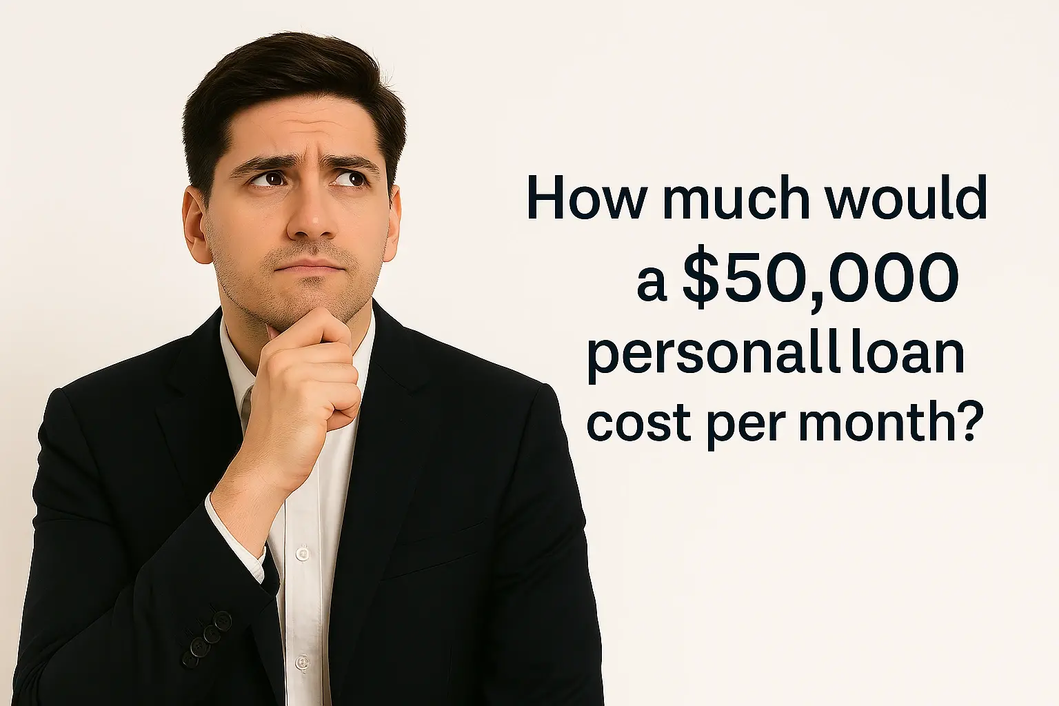 How much would a $50,000 personal loan cost per month?