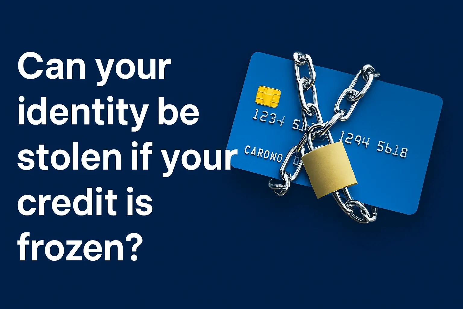 Can your identity be stolen if your credit is frozen?