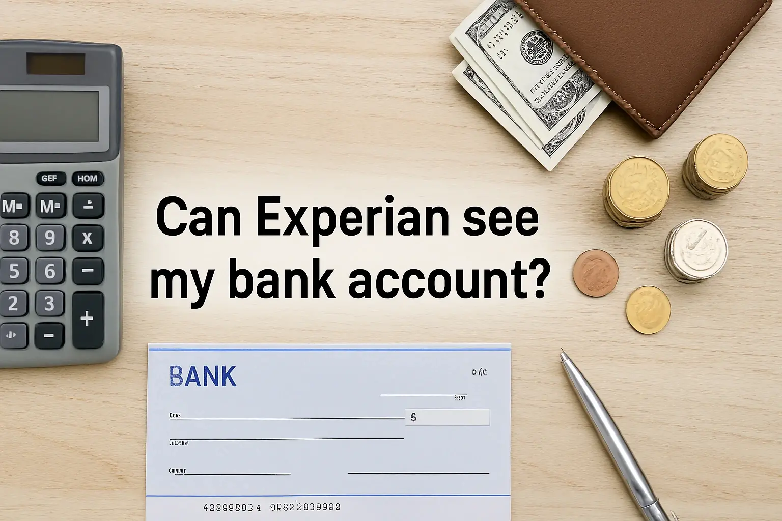 Can Experian see my bank account?