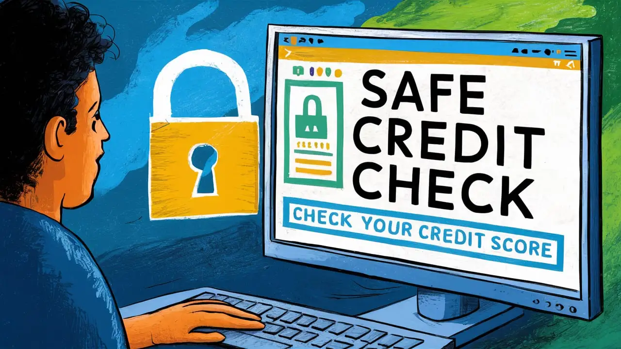 Is there a safe way to check my credit score?