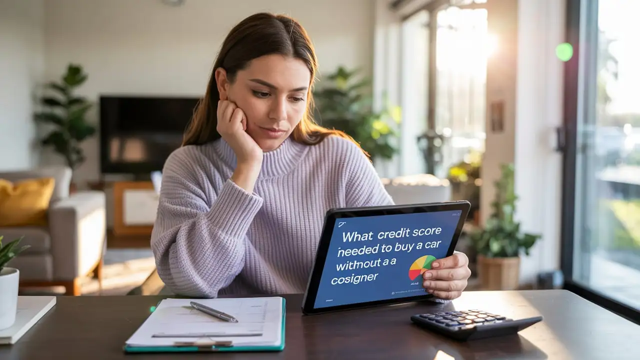 What credit score is needed to buy a car without a cosigner?