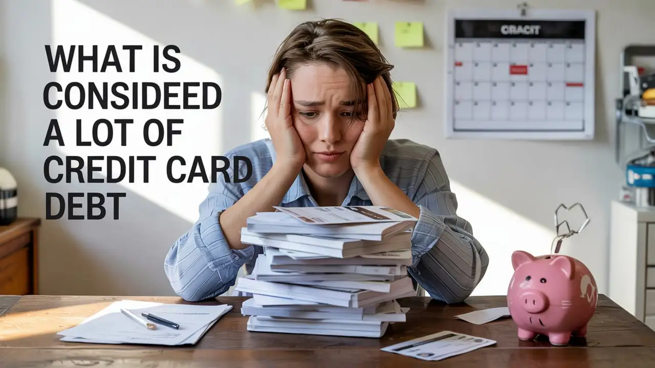 What is considered a lot of credit card debt?